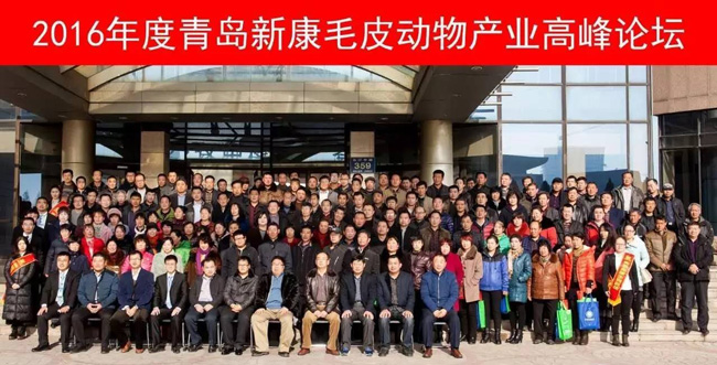新康科技2016年度毛皮動(dòng)物產(chǎn)業(yè)高峰論壇與會(huì)人員合影